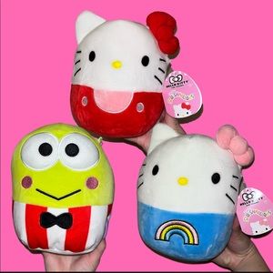 Sanrio x squishmallow collab plushies